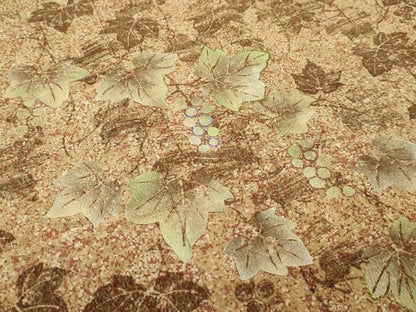 平和屋本店■極上　京の名門　友禅　染の北川　訪問着　仮絵羽　刺繍　葡萄蔦の葉文　たたき染め　逸品　未使用　CZAA2392s5