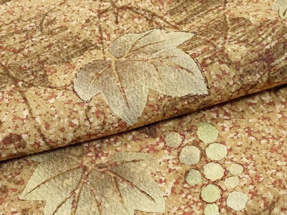 平和屋本店■極上　京の名門　友禅　染の北川　訪問着　仮絵羽　刺繍　葡萄蔦の葉文　たたき染め　逸品　未使用　CZAA2392s5
