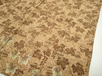 平和屋本店■極上　京の名門　友禅　染の北川　訪問着　仮絵羽　刺繍　葡萄蔦の葉文　たたき染め　逸品　未使用　CZAA2392s5