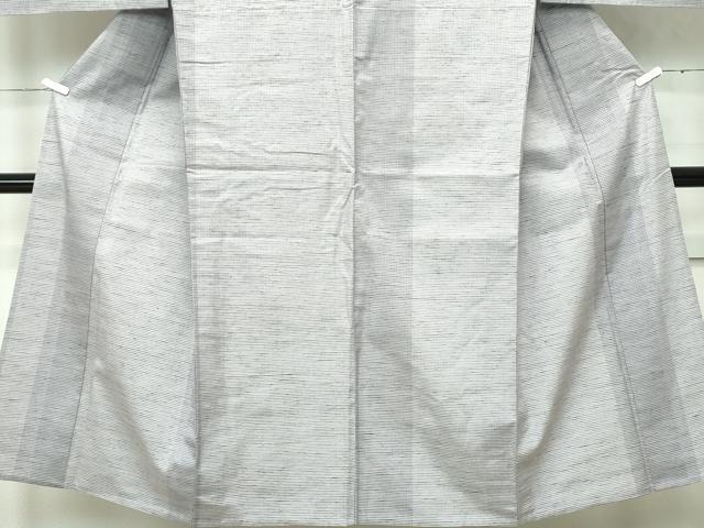 平和屋本店■極上　男性　紬　単衣　縞　逸品　CZAA2414s5