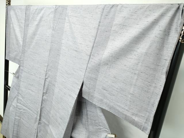 平和屋本店■極上　男性　紬　単衣　縞　逸品　CZAA2414s5