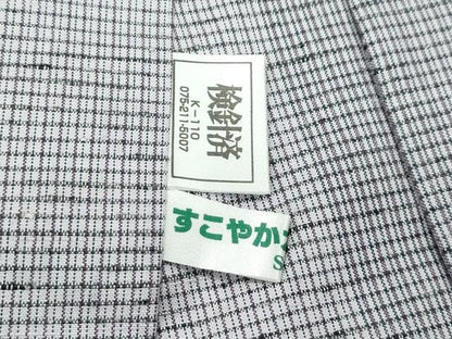 平和屋本店■極上　男性　紬　単衣　縞　逸品　CZAA2414s5
