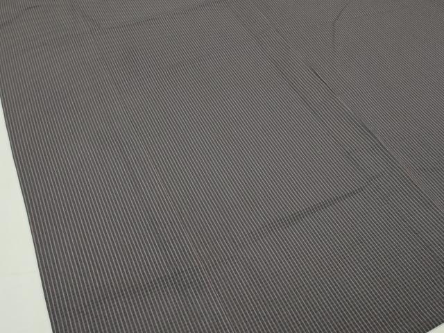 平和屋本店▽極上 男性 キングサイズ お召 単衣 縞 逸品 CZAA2420s5