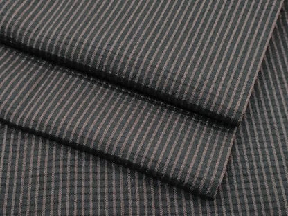 平和屋本店▽極上 男性 キングサイズ お召 単衣 縞 逸品 CZAA2420s5