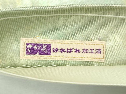 平和屋本店■極上　金彩友禅　卓越技能者・名工・和田光正　太鼓柄袋帯　草花文　金銀彩　さが美扱い　逸品　CZAA2429s5