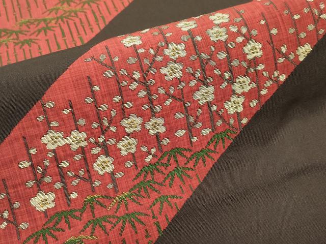 平和屋本店■極上　名門木屋太　今河織物　六通柄袋帯　枝梅笹竹文　逸品　CZAA2430s5