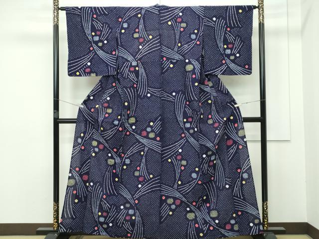 平和屋本店■極上　夏物　浴衣　有松鳴海絞り　露芝文　綿　逸品　未使用　CZAA2457s5