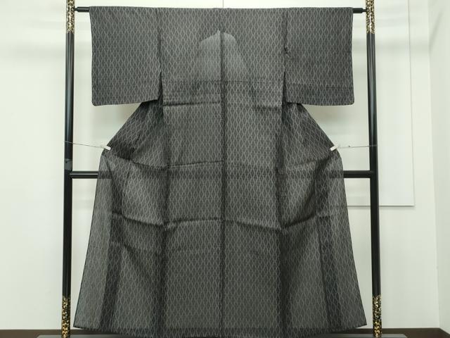 平和屋本店■極上　夏物　石川県指定無形文化財　能登上布　本麻手織上布　立涌文様　逸品　CZAA2469s5