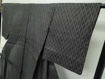 平和屋本店■極上　夏物　石川県指定無形文化財　能登上布　本麻手織上布　立涌文様　逸品　CZAA2469s5