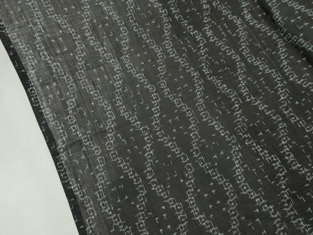 平和屋本店■極上　夏物　石川県指定無形文化財　能登上布　本麻手織上布　立涌文様　逸品　CZAA2469s5