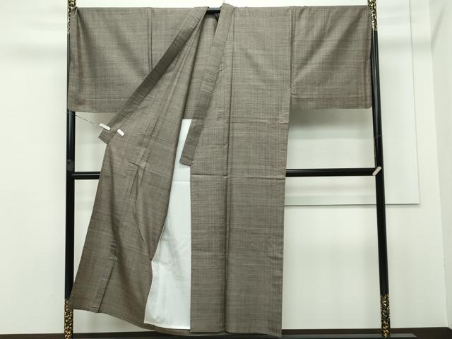 平和屋本店■極上　男性　本場大島紬　単衣　泥染め　160亀甲　総詰め　キングサイズ　松川茂治作　証紙付き　逸品　CZAA2473s5