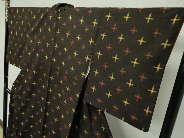 平和屋本店□極上 国指定重要無形文化財 本場久米島紬 手織 