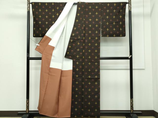 平和屋本店□極上 国指定重要無形文化財 本場久米島紬 手織 