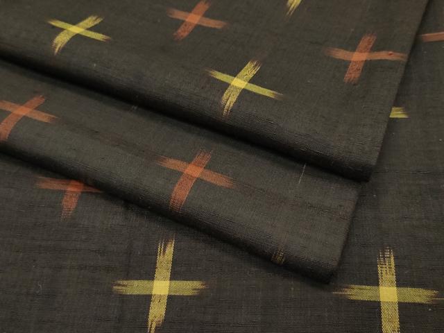 平和屋本店□極上 国指定重要無形文化財 本場久米島紬 手織 