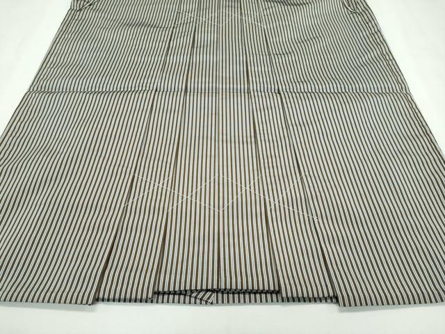平和屋本店■極上　男性　馬乗り袴　縞　逸品　未使用　CZAA2478s5