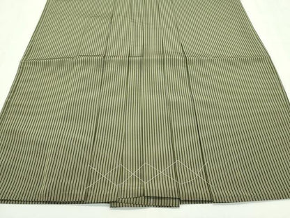 平和屋本店●極上 男性 馬乗り袴 縞 逸品 未使用 CZAA2480s5