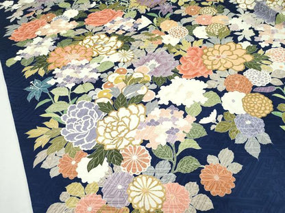 平和屋本店■極上　振袖　駒刺繍　草花文　金彩　逸品　CZAA2485s5
