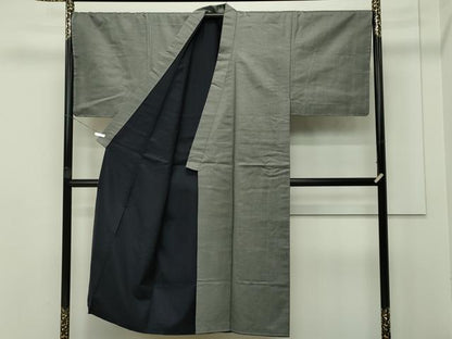 平和屋本店●極上　男性　紬　アンサンブル　100亀甲　逸品　CZAA2499s5