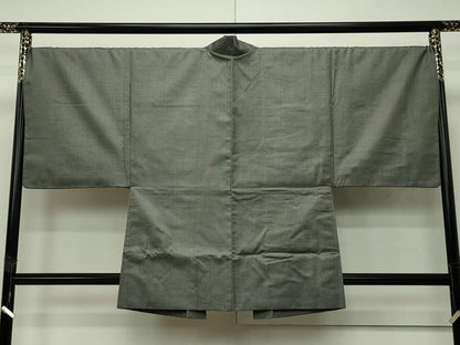 平和屋本店●極上　男性　紬　アンサンブル　100亀甲　逸品　CZAA2499s5