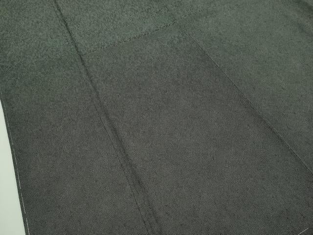 平和屋本店●極上 江戸小紋 極小鮫小紋柄 黒地 逸品 未使用 CZAA2507s5