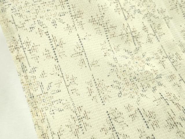 平和屋本店▽極上 洗える最高級着物 ＜英＞はなぶさ謹製 小紋 単衣 草花文 逸品 CZAA2517s5