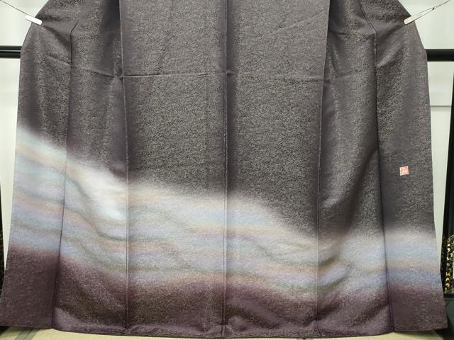 平和屋本店■最高級　二代目　久保田一竹　幻の辻が花　訪問着　草花文　暈し染め　金通し地　逸品　CZAA2564s5