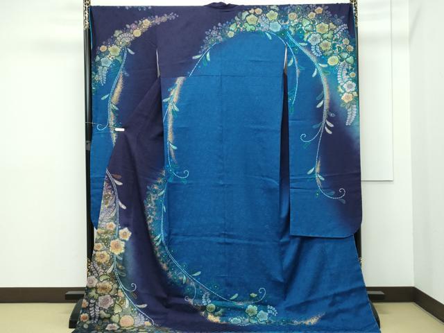 平和屋本店■極上　振袖　辻が花　暈し染め　金彩　逸品　未使用　CZAA2586s5