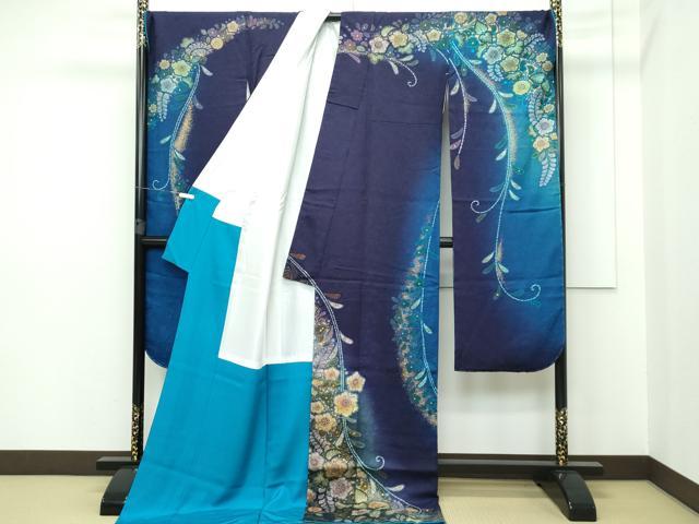 平和屋本店■極上　振袖　辻が花　暈し染め　金彩　逸品　未使用　CZAA2586s5