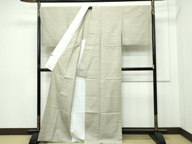 平和屋本店▽極上 紬 単衣 横段文 やまと誂製 逸品 未使用 CZAA2605s5