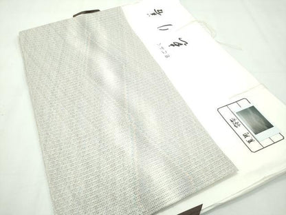 平和屋本店■極上　夏物　八寸名古屋帯　羅　菱　銀糸　ゑり善扱い　たとう紙付き　逸品　CZAA2624s5