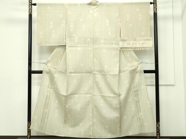 平和屋本店＊極上 夏物 明石ちぢみ 120亀甲 反端付き 逸品 CZAA2639s5