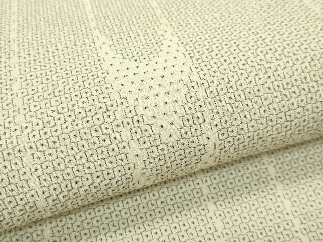 平和屋本店＊極上 夏物 明石ちぢみ 120亀甲 反端付き 逸品 CZAA2639s5