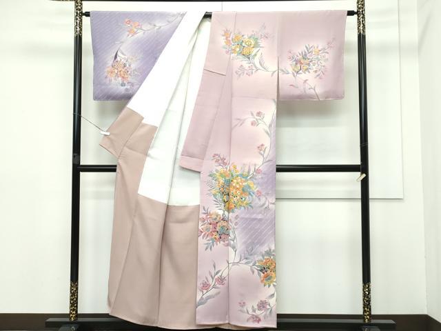 平和屋本店■極上　創業460年・千總　訪問着　刺繍　更紗花文　暈し染め　金彩　逸品　未使用　CZAA2650s5