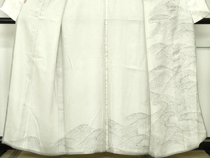 平和屋本店▽極上 訪問着 無双 紗袷 紗×絽 立波文 ますいわ屋扱い 逸品 CZAA2655s5