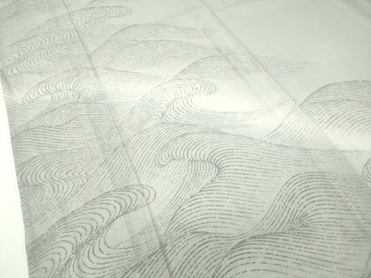 平和屋本店▽極上 訪問着 無双 紗袷 紗×絽 立波文 ますいわ屋扱い 逸品 CZAA2655s5