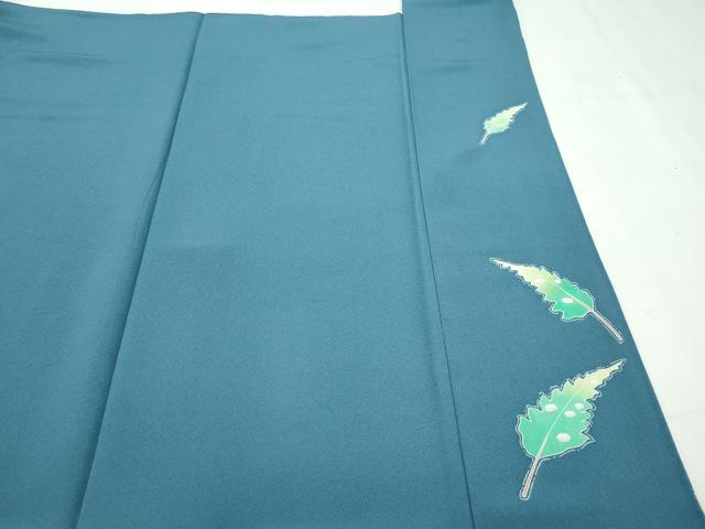 平和屋本店■極上　本加賀友禅作家　由水煌人　訪問着　エ霞草花文　御召茶色地　高島屋扱い　逸品　CZAA2657s5