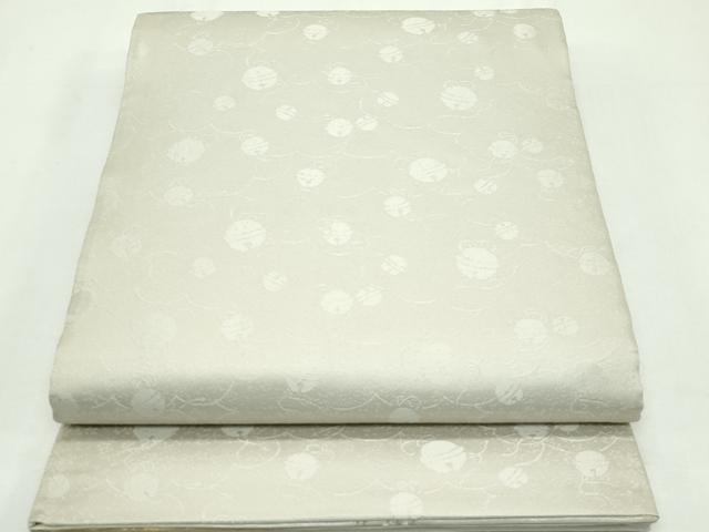 平和屋本店●極上 西陣 浅山織物謹製 両面 六通柄袋帯 唐織 真珠 本金箔 証紙付き 逸品 CZAA2681s5
