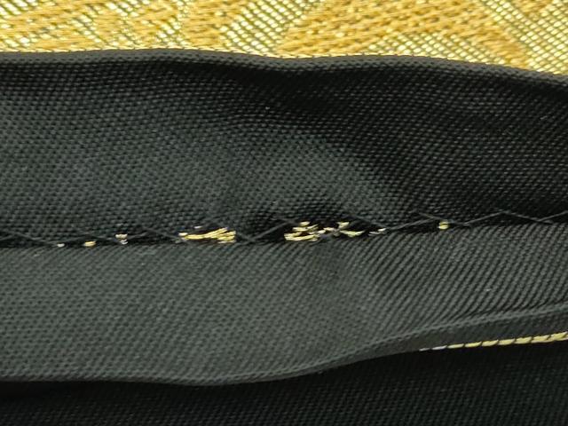 平和屋本店●極上 西陣 川島織物 六通柄 本袋帯 花唐草吉祥文 黒地 金銀糸 逸品 未使用 CZAA2688s5