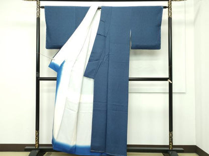 平和屋本店●極上 重要無形文化財 人間国宝 中村勇二郎 江戸小紋 古代菊 逸品 未使用 CZAA2703s5