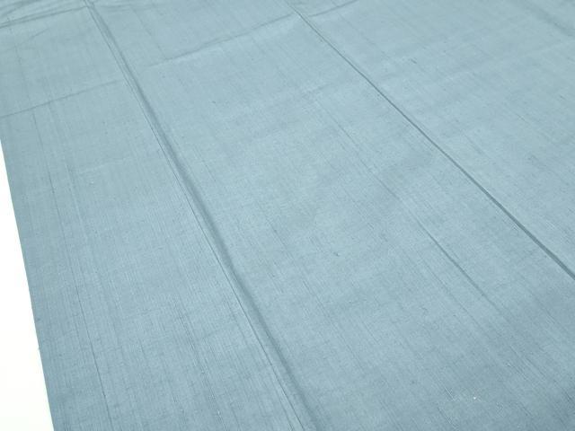 平和屋本店■極上　紬　色無地　藍鼠色　逸品　未使用　CZAA2705s5