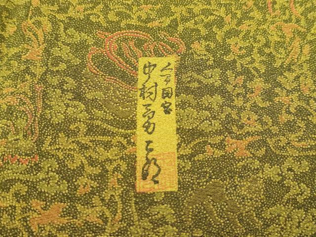 平和屋本店●極上 重要無形文化財 人間国宝 中村勇二郎 江戸小紋 獅子天女金剛力士像 逸品 CZAA2707s5