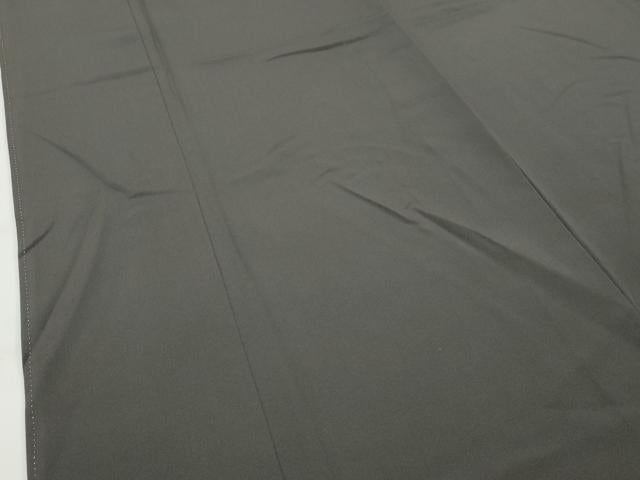 平和屋本店■極上　創業明治元年、京の老舗【小糸染芸】　小糸敏夫　訪問着　草花文　黒橡色地　逸品　未使用　CZAA2712s5