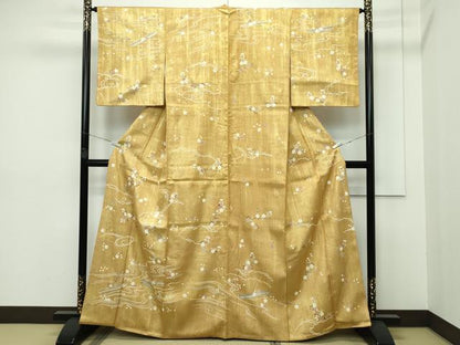 平和屋本店●極上 訪問着 花筏文 金彩 逸品 CZAA2742s5