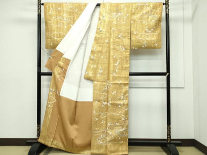 平和屋本店●極上 訪問着 花筏文 金彩 逸品 CZAA2742s5
