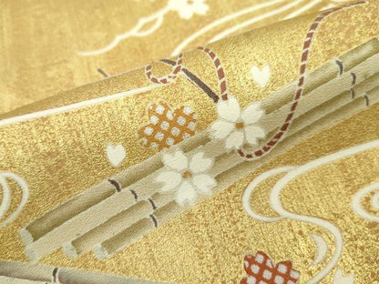 平和屋本店●極上 訪問着 花筏文 金彩 逸品 CZAA2742s5