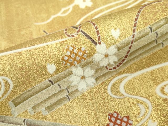 平和屋本店●極上 訪問着 花筏文 金彩 逸品 CZAA2742s5