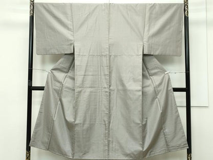 平和屋本店●極上 男性 西陣 鳥居良 茶喜 お召 吉野間道 証紙付き 逸品 CZAA2748s5