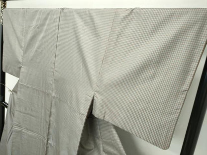 平和屋本店●極上 男性 西陣 鳥居良 茶喜 お召 吉野間道 証紙付き 逸品 CZAA2748s5