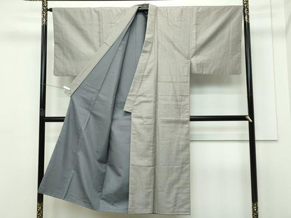 平和屋本店●極上 男性 西陣 鳥居良 茶喜 お召 吉野間道 証紙付き 逸品 CZAA2748s5