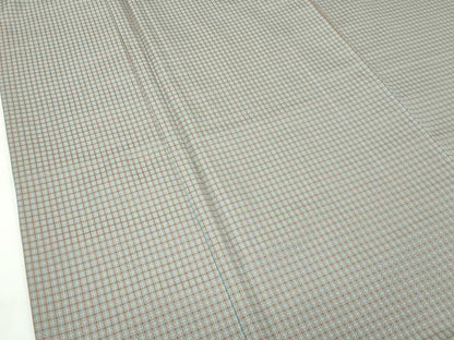 平和屋本店●極上 男性 西陣 鳥居良 茶喜 お召 吉野間道 証紙付き 逸品 CZAA2748s5
